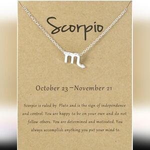 Silver Scorpio Zodiac Necklace